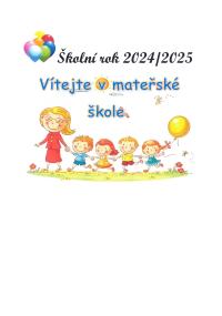 Vítejte v mateřské škole